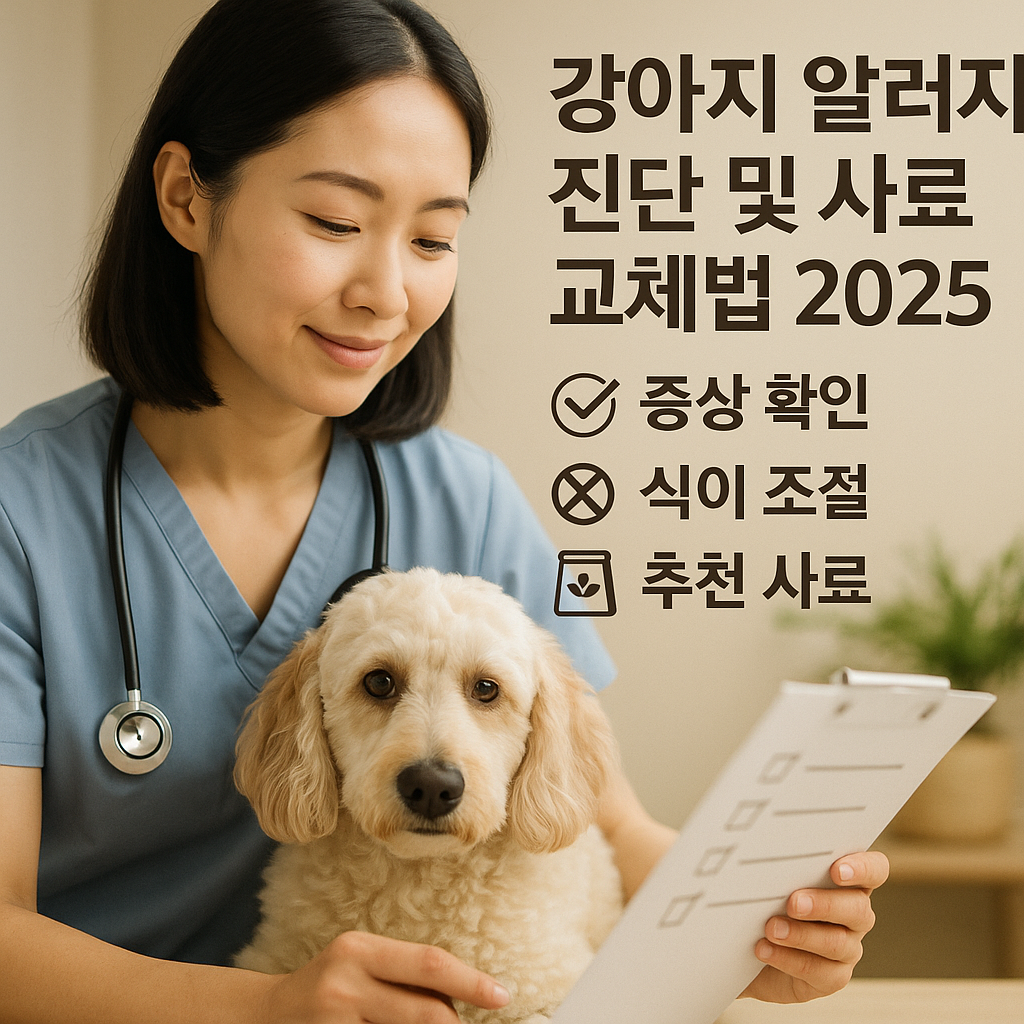강아지 알러지 진단 및 사료 교체법 2025 | 증상 확인·식이 조절·추천 사료 정리