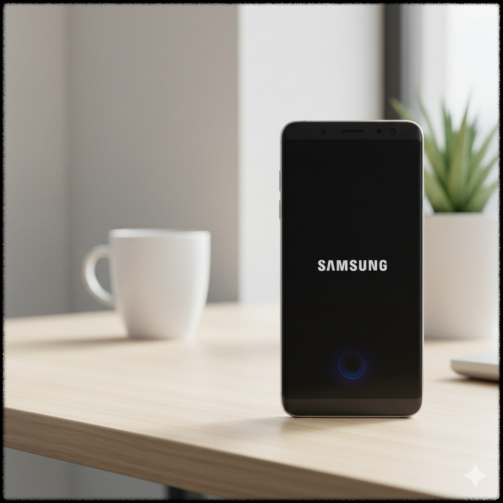 안전 모드 종료 후 정상 부팅된 스마트폰 화면