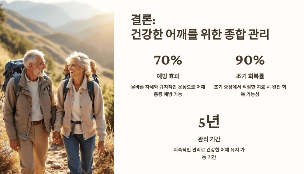 결론: 건강한 어깨를 위한 종합 관리