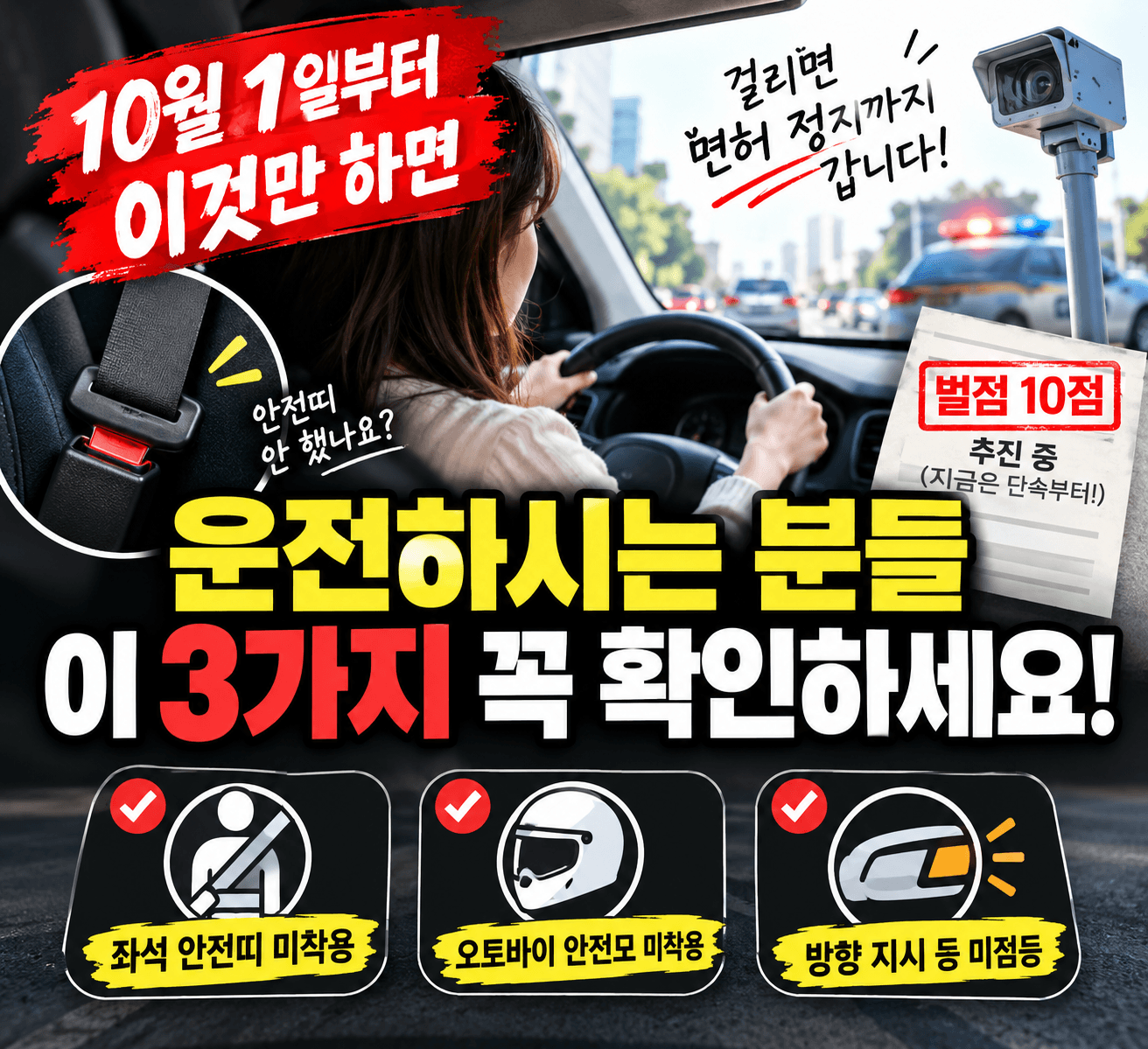 10월 교통단속