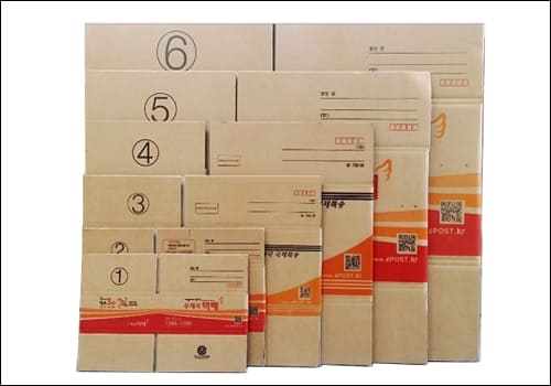 우체국 박스 사이즈 비교