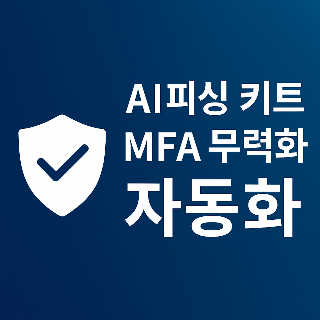 AI 기반 피싱 키트가 MFA를 우회·무력화하며 사이버 범죄를 자동화하는 사례가 확산되고 있다. 공격 방식, 자동화 구조, 실제 위협 요소와 대응 방안을 상세히 정리한다.