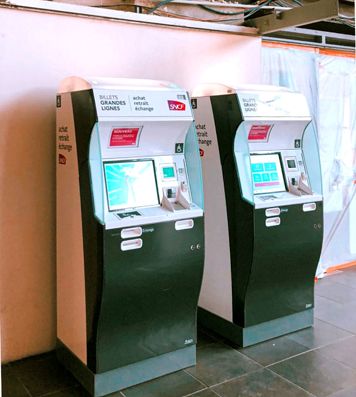 바욘 기차역, 티켓 발권기