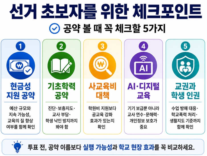 2026 서울교육감 후보 공약 비교 정근식 윤호상 조전혁 핵심정리