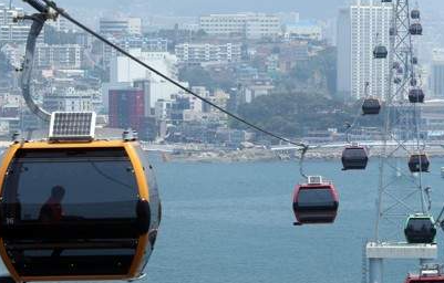 송도 해수욕장 케이블카