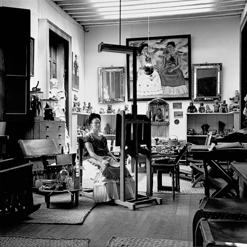Frida in Her Studio by Fritz Henle