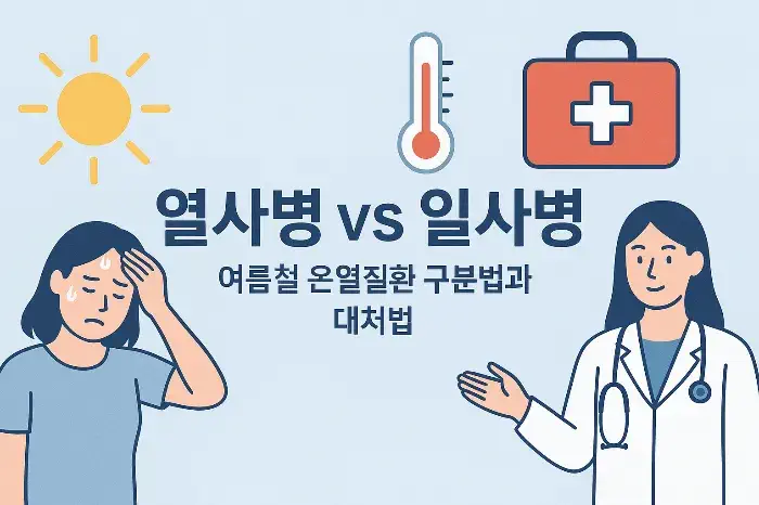 열사병 vs 일사병, 여름철 온열질환 구분법과 대처법