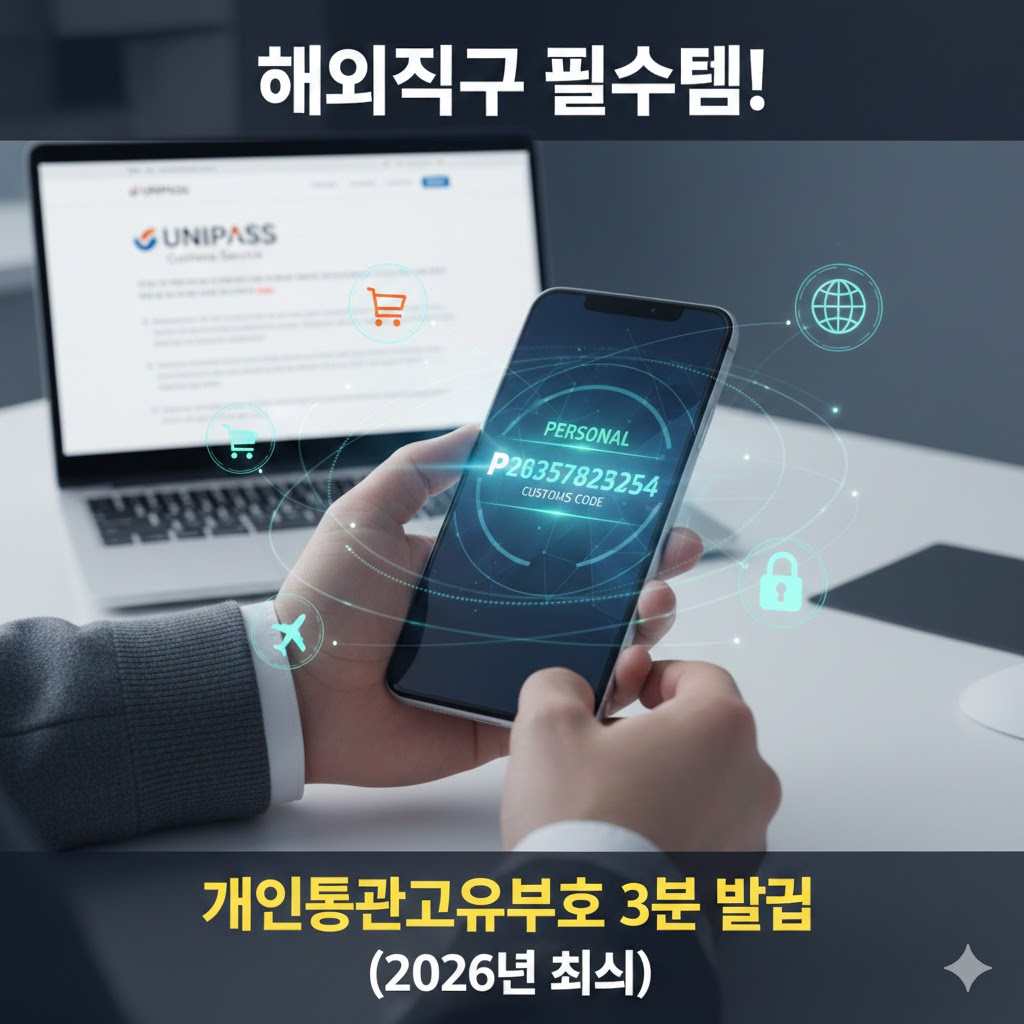 개인통관고유부호 발급 방법 안내 이미지