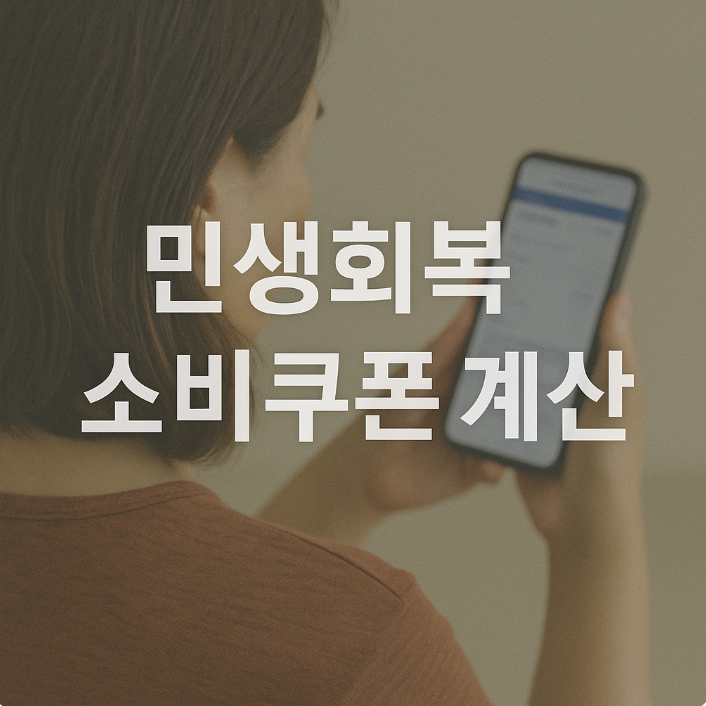 민생회복 소비쿠폰 계산기