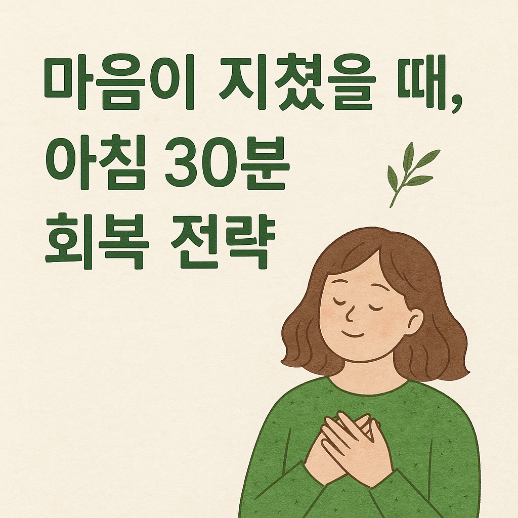 아침 30분 회복 전략