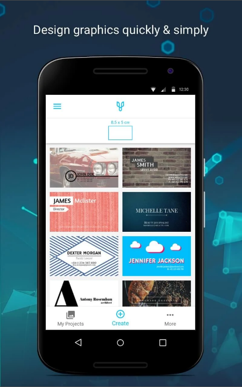 명함 제작기, 명함 만들기