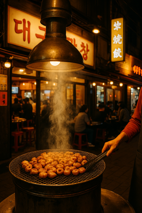 대구 막창 굽고 있는 사진