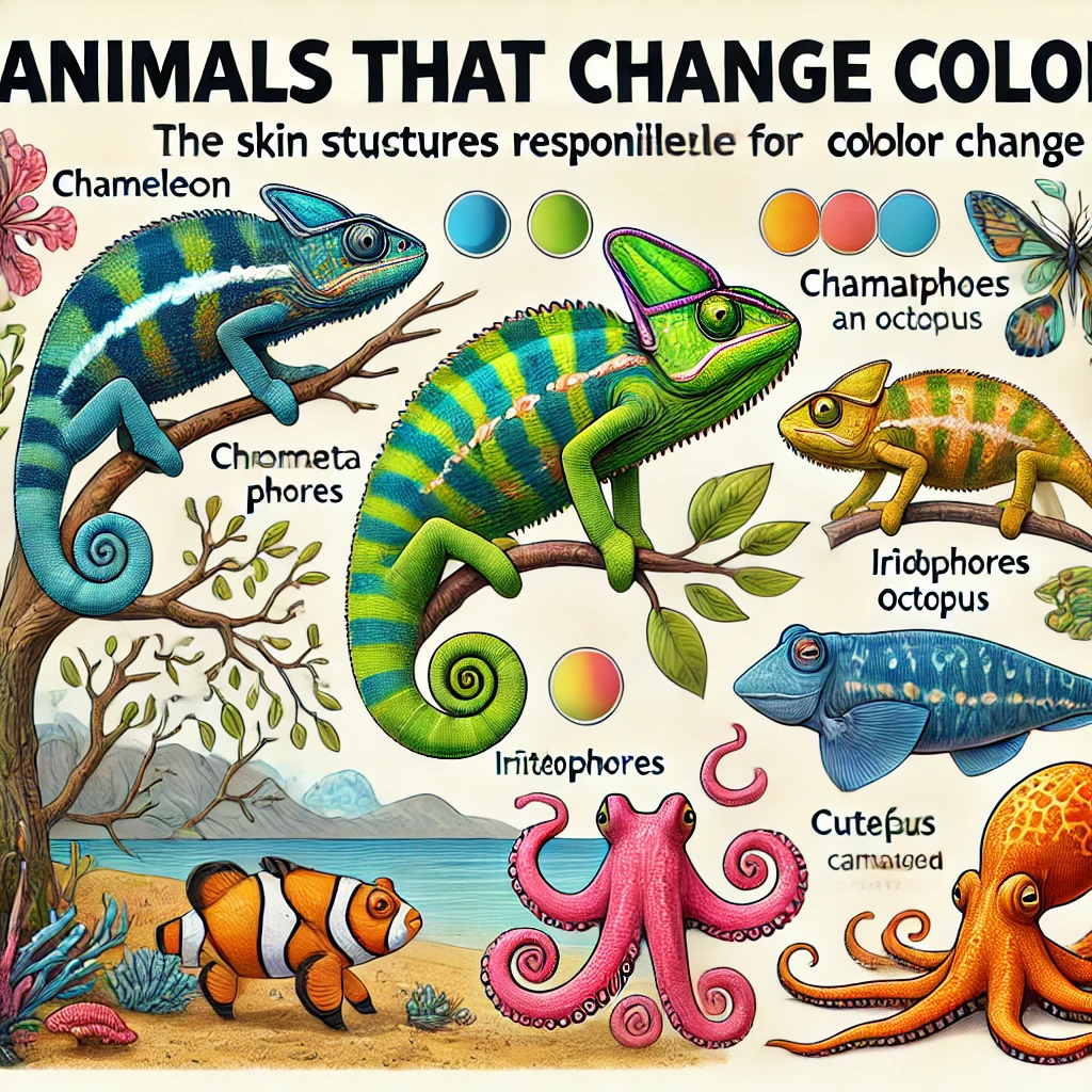 색을 바꾸는 동물들