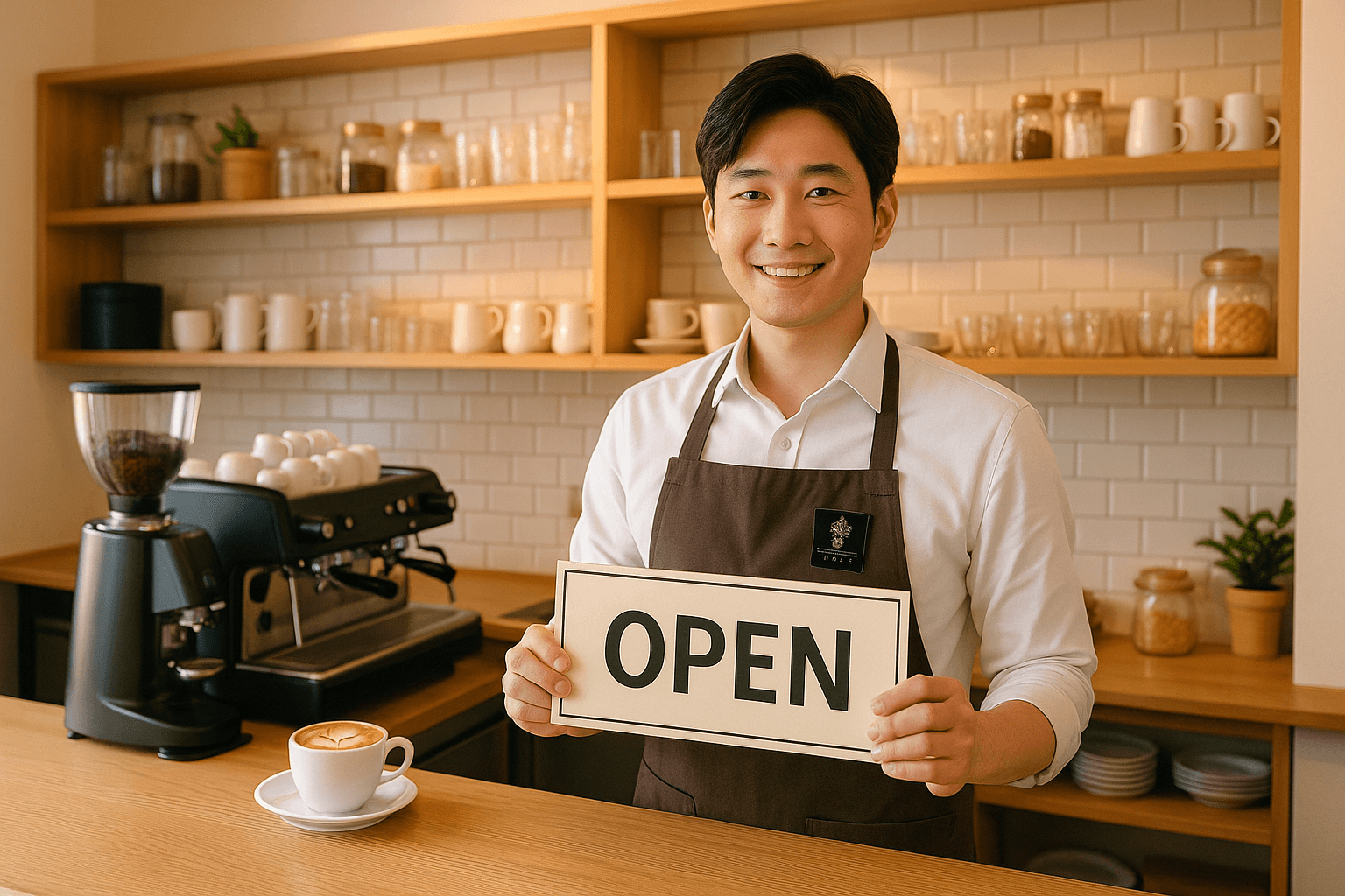 바리스타 카페 오픈