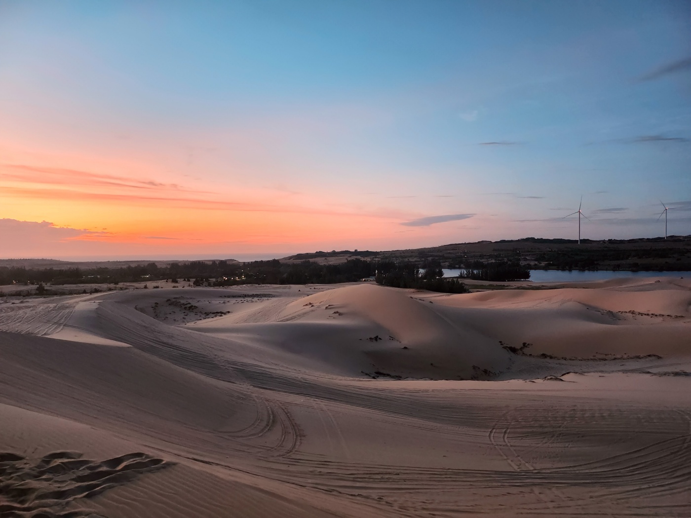 화이트샌듄 일출 사진