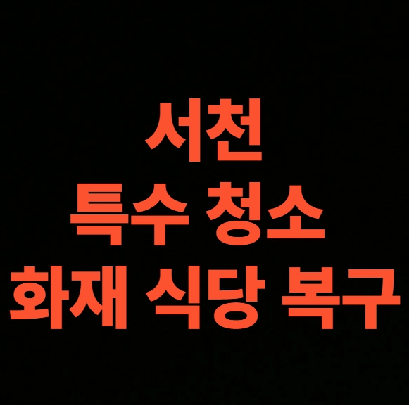 서천 화재 청소 전문업체 후기, 식당 건물 화재복구 비용