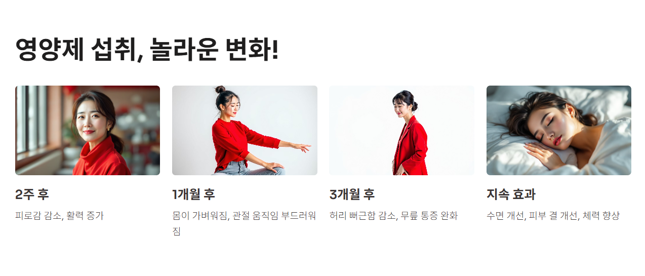 섭취 후, 이런 변화가!