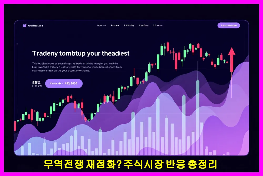 무역전쟁 재점화? 주식시장 반응 총정리