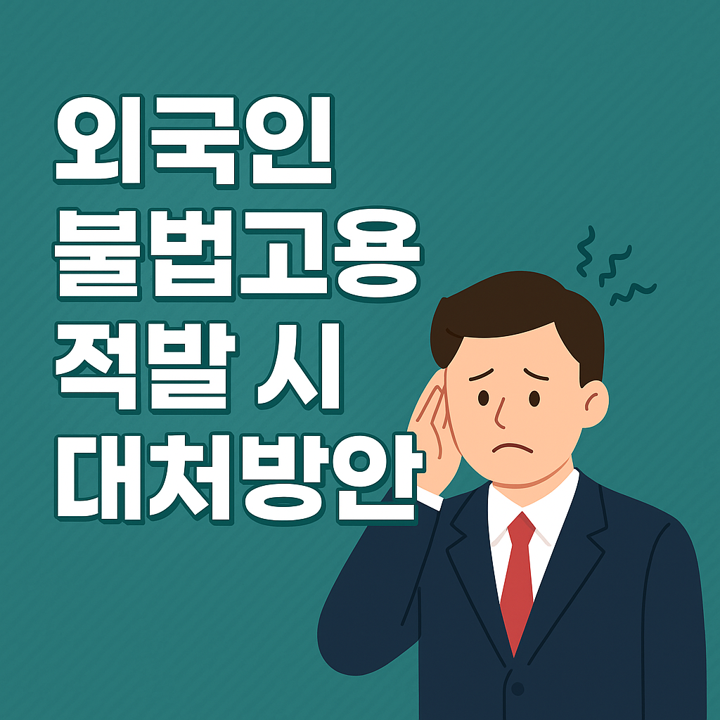 외국인 불법고용 적발 시 대처방안