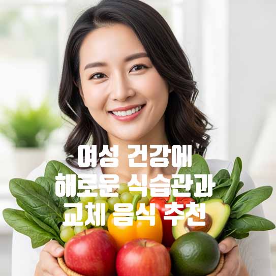 여성 건강에 해로운 식습관과 교체 음식 추천