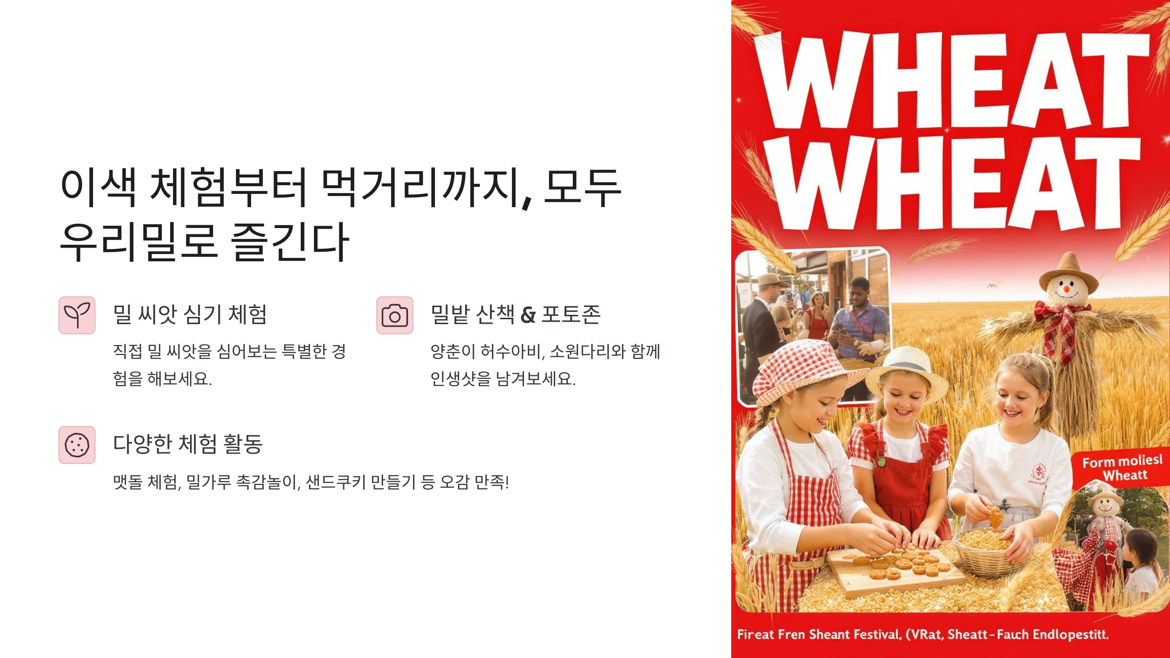 양평 밀 축제 일정 프로그램 총정리