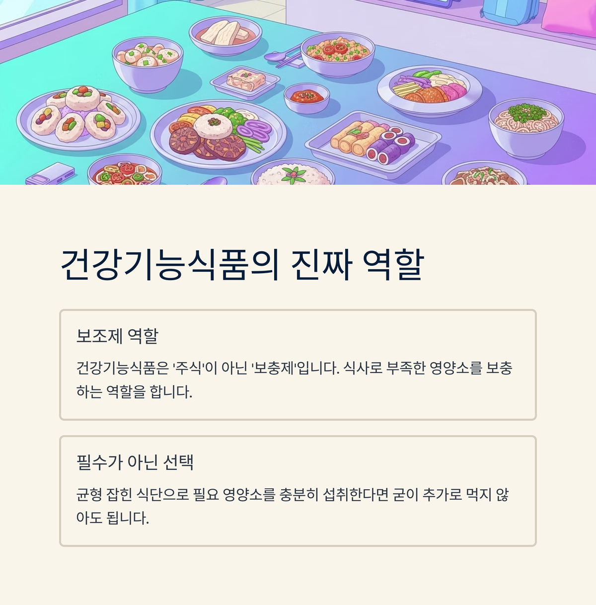 건강기능식품, 우리에게 정말 필수일까요?