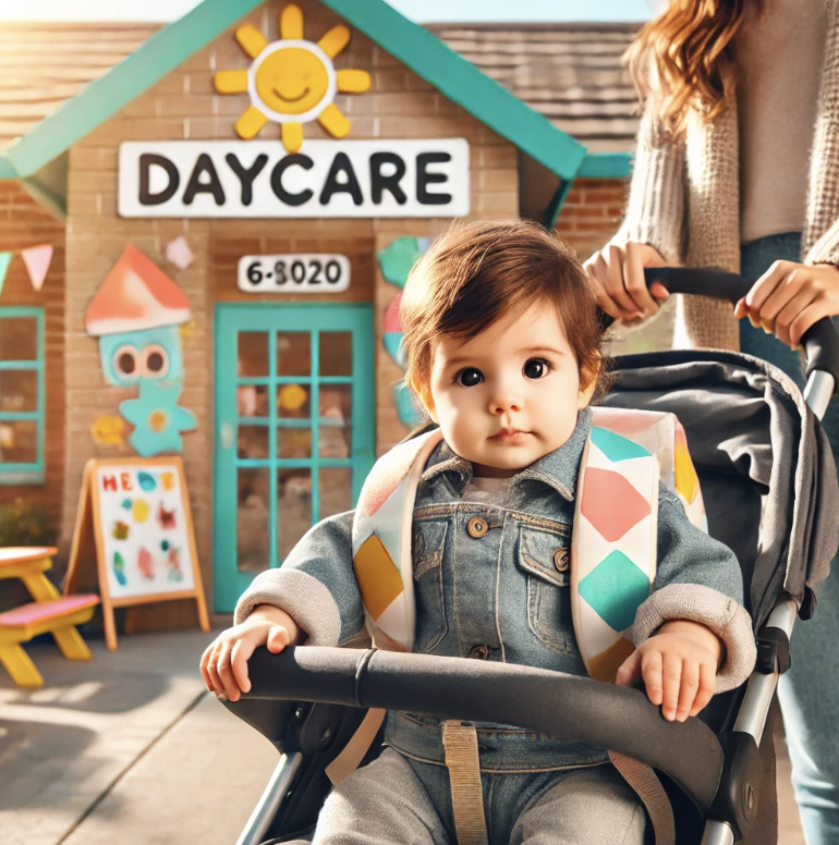 어린이집 가는 아기