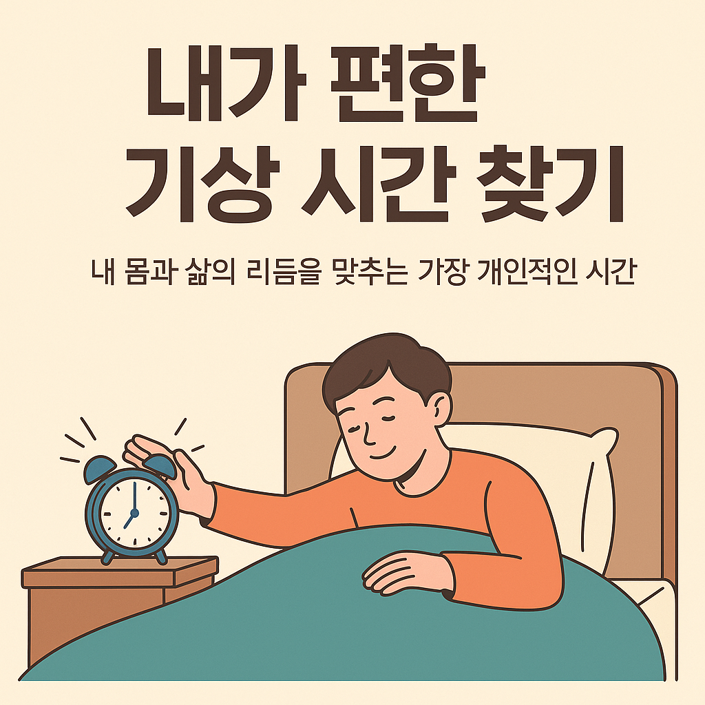내가 편한 기상 시간 찾기