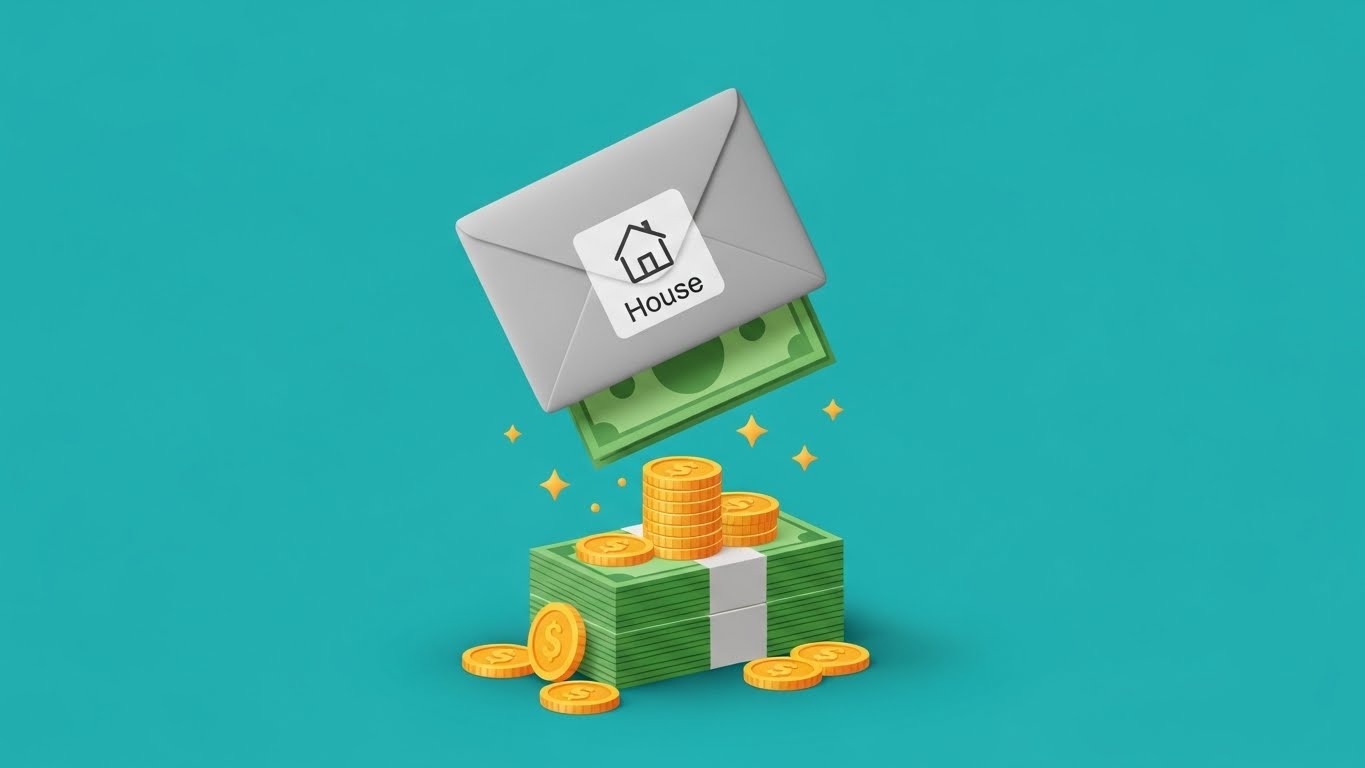 월세 공제 혜택이 강화되어 내가 냈던 월세의 일부가 현금 환급으로 돌아오는 과정을 표현한 그래픽