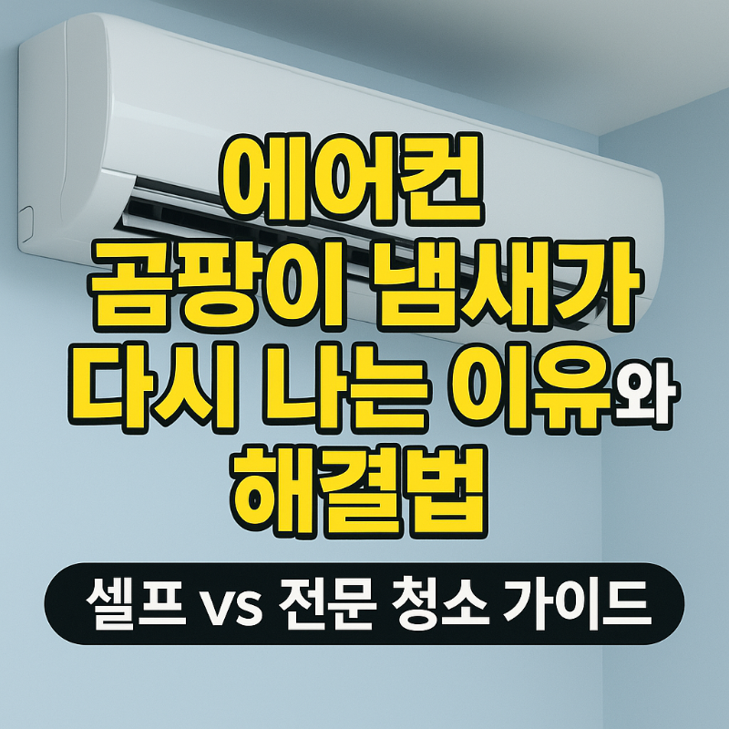에어컨 곰팡이 냄새가 다시 나는 이유와 해결법&ndash; 셀프 vs 전문 청소 가이드 썸네일