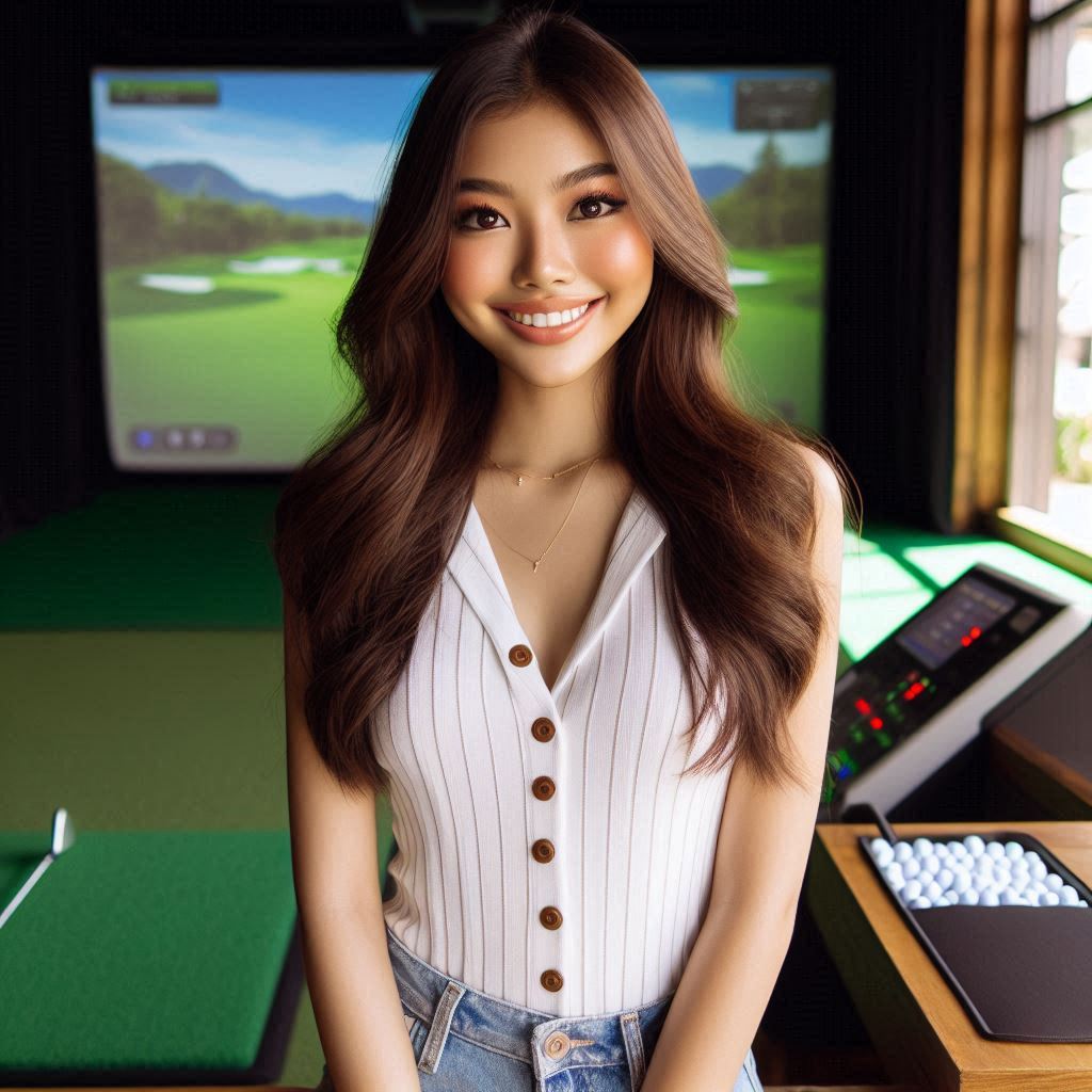 스크린골프장 배경