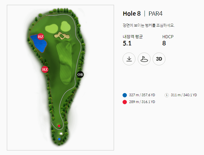 골프존카운티 감포 인코스 8