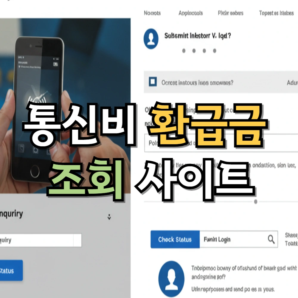 통신비 환급금 조회 사이트
