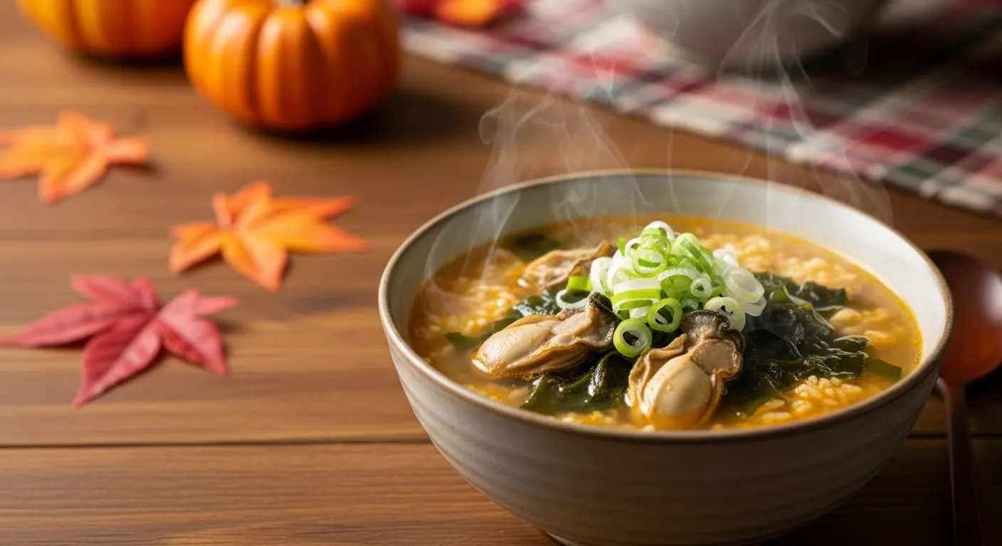 제철 굴 요리 끝판왕 미역굴국밥 만들기 레시피