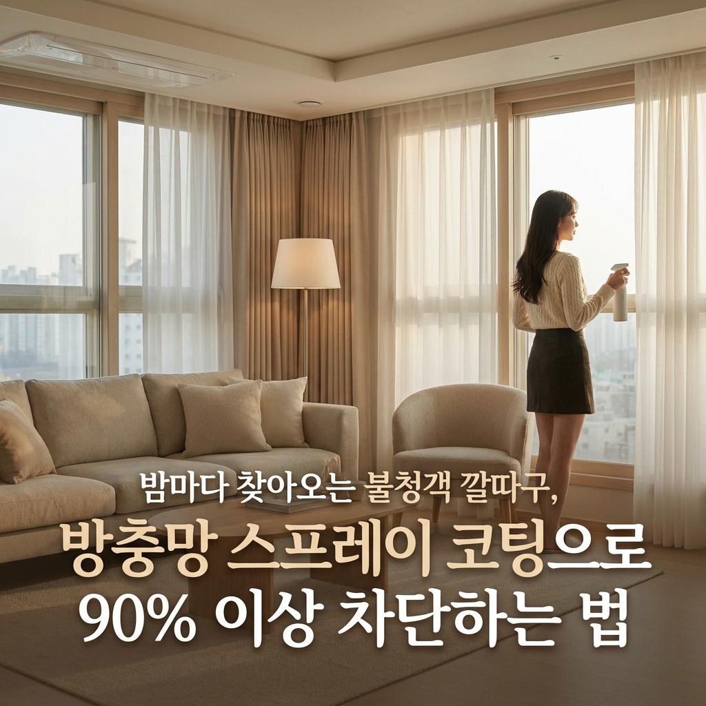 방충망 벌레 퇴치제 아파트 30평대 깔따구 기피제 스프레이 셀프 시공으로 해충 유입 원천 차단 해결법