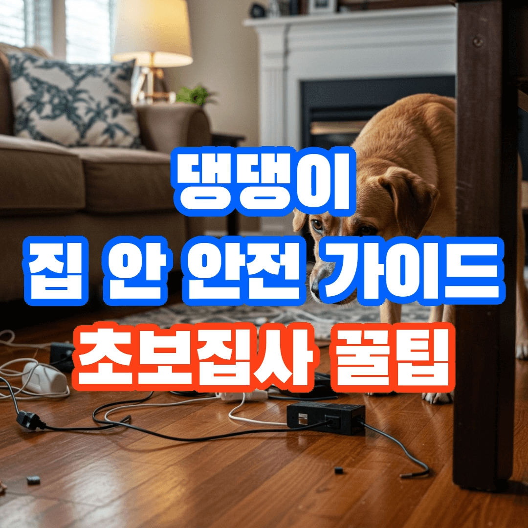 반려견 실내 안전 관리, 초보주인이 알아야 할 위험요소 체크리스트🏠