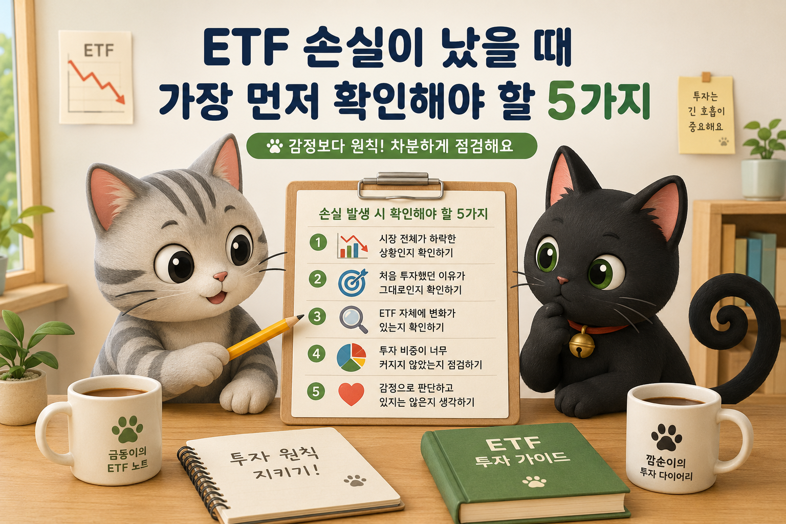 국내 주식ETF 손실 시 행동 관련 내용