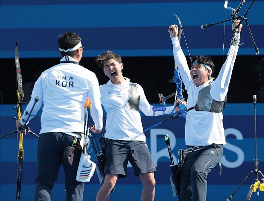 파리 올림픽 양궁 남자 단체전 금메달 하이라이트 보기