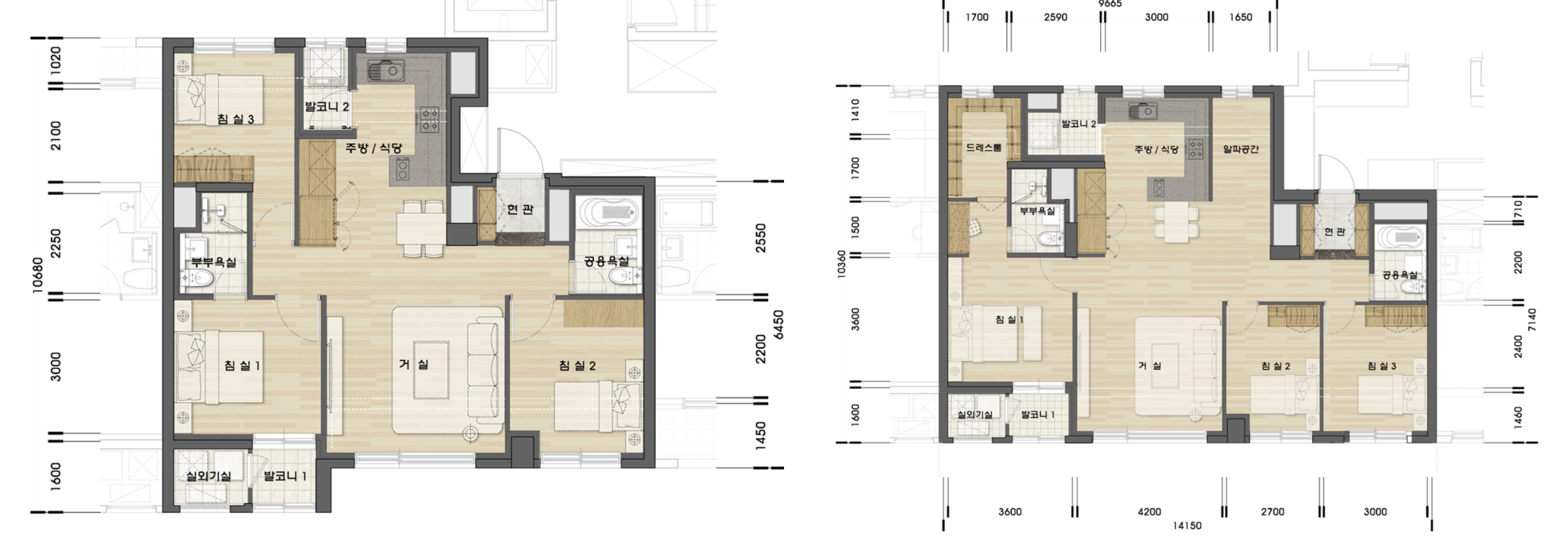 둔촌주공 59A, 84A 확장형