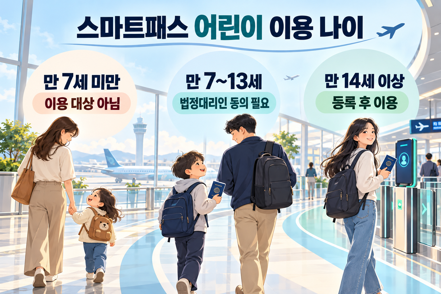 스마트패스 만 7세 미만 이용 불가와 만 7~13세 법정대리인 동의 기준