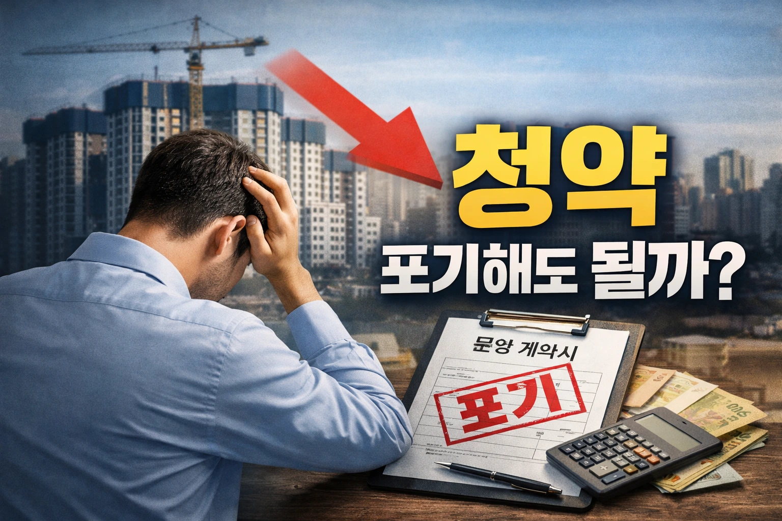 청약 당첨후 계약 포기 불이익은 무엇인지 알아봅시다.