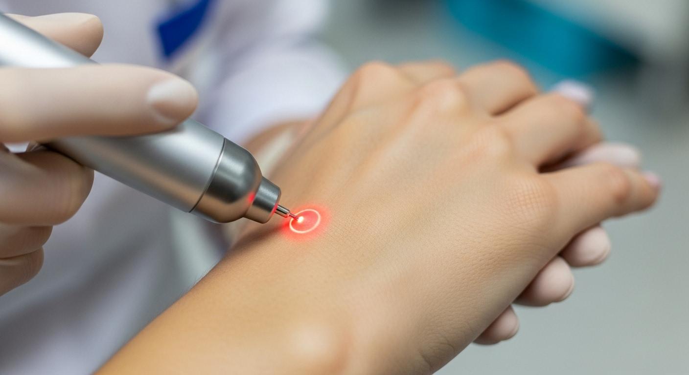 손등 검버섯 레이저