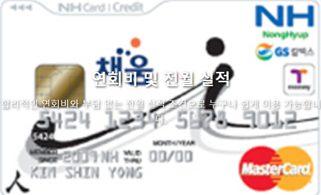 연회비와 전월 실적, 부담 없는 조건