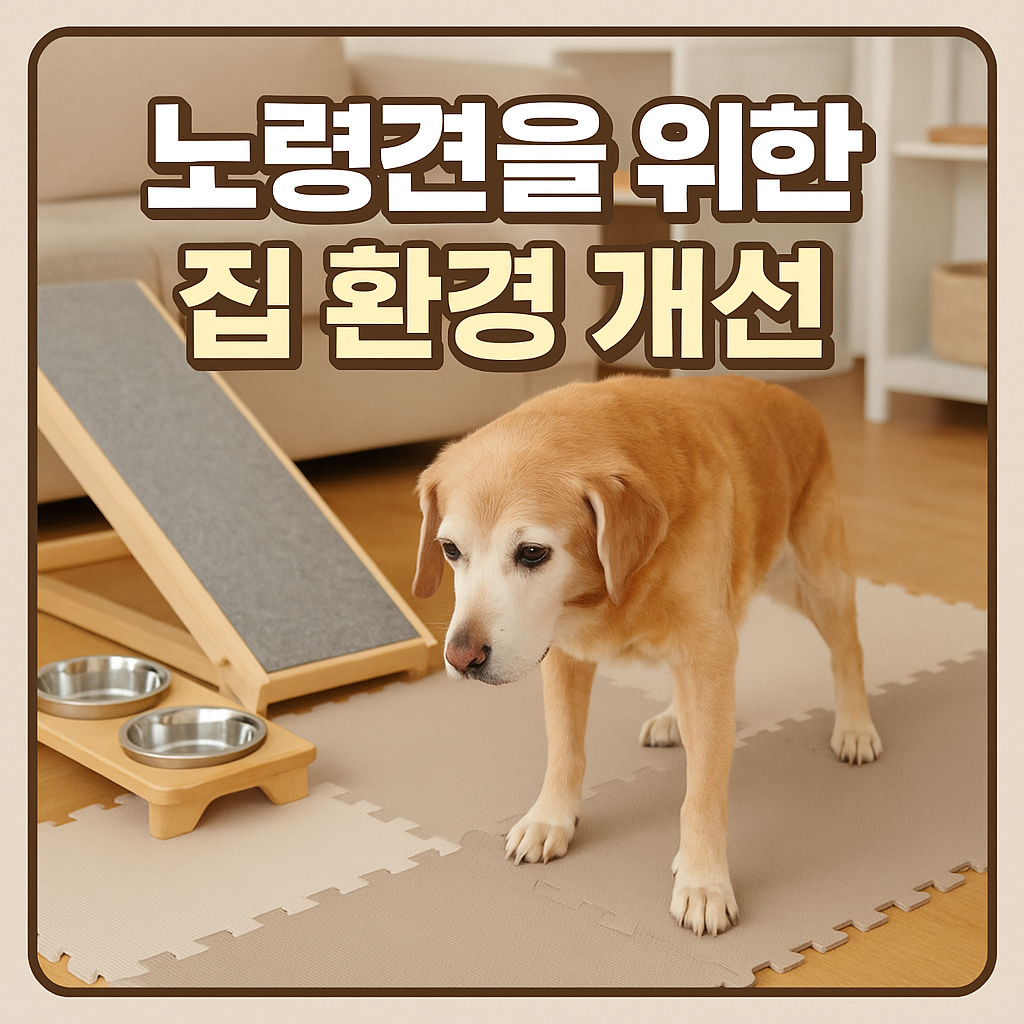 노령견을 위한 집 환경 개선