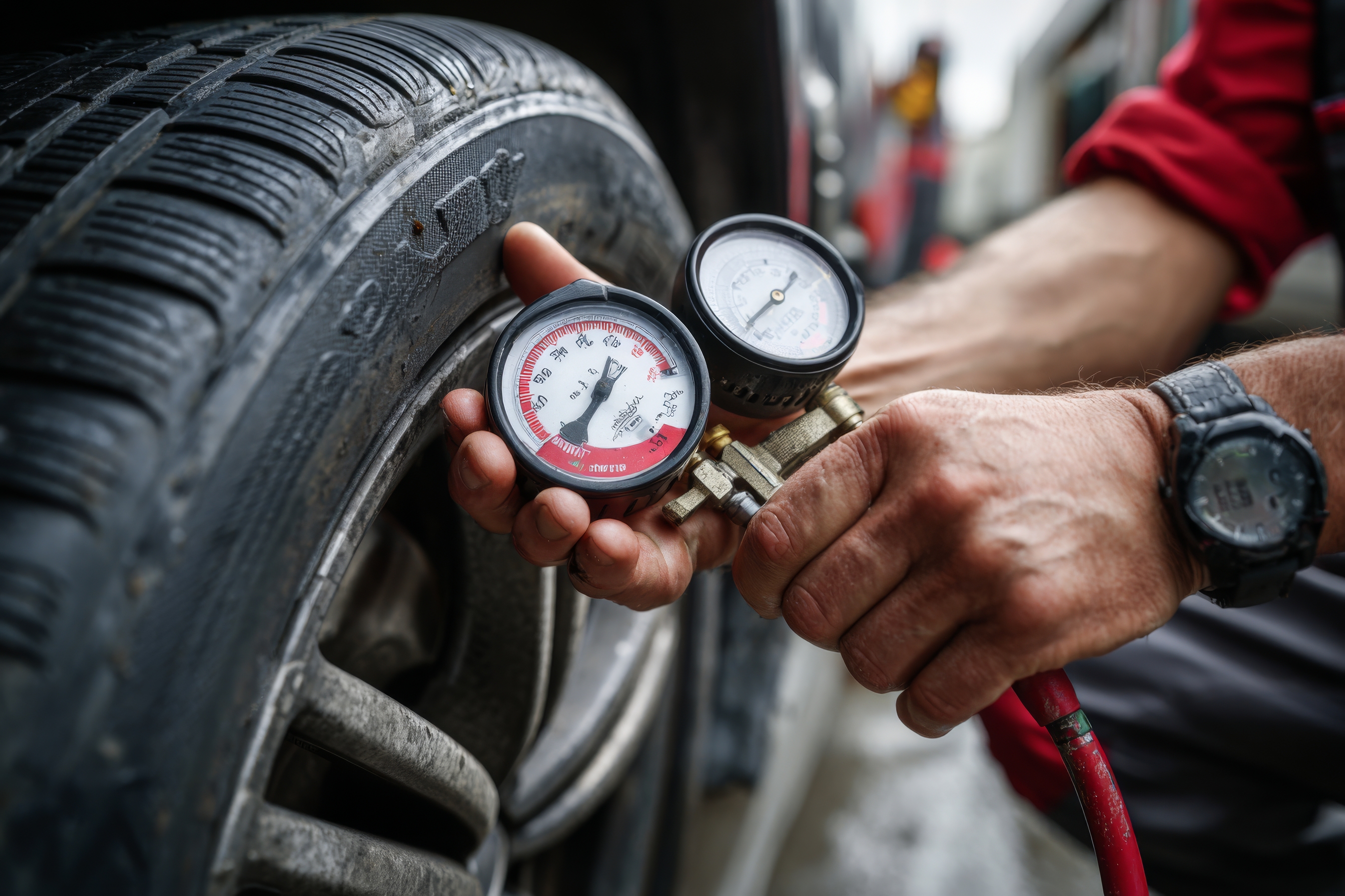 전기차 타이어 압력 경고