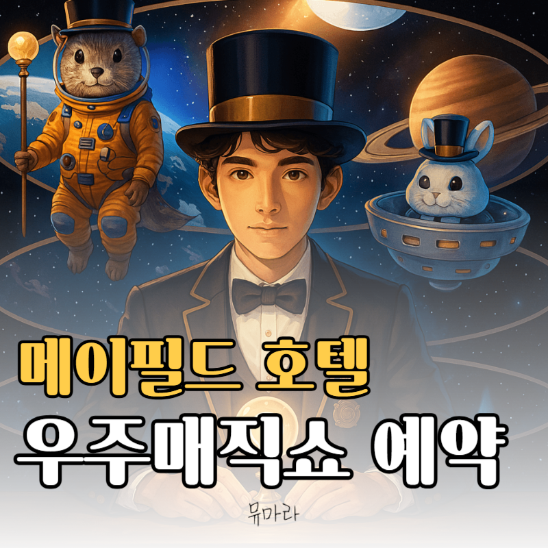 2025 어린이날 메이필드 호텔 우주 매직쇼 프로그램 예약 일정