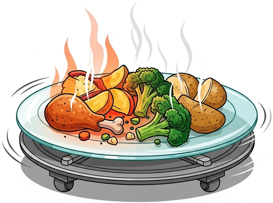 전자레인지 고르지 않은 가열