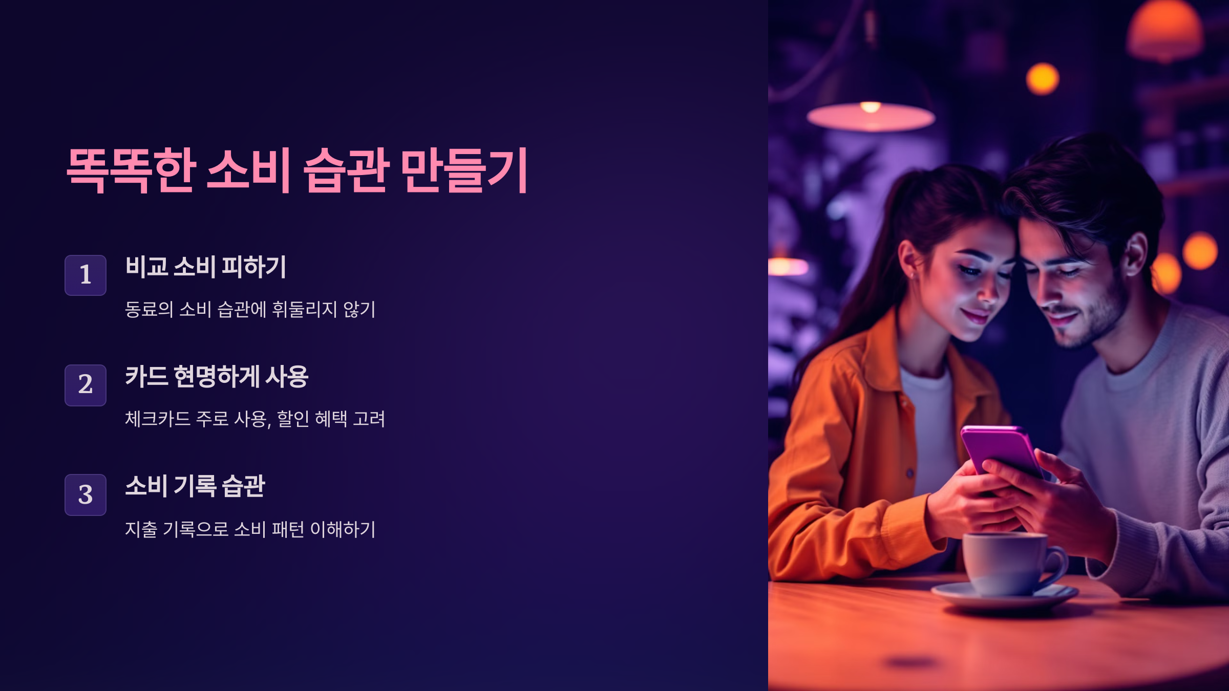 똑똑한 소비 습관 만들기