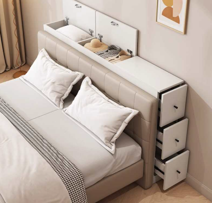 침대 주변 수납 인테리어 관련 사진
