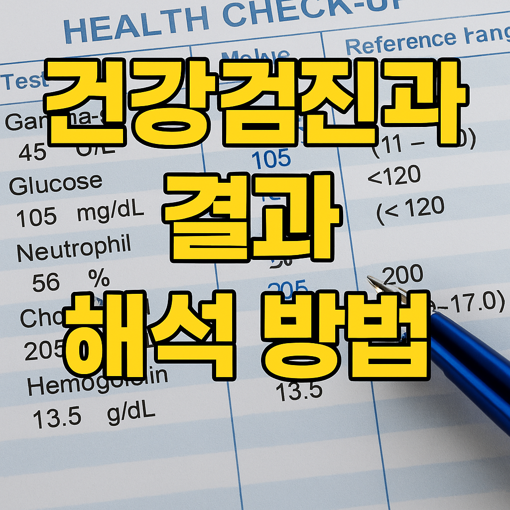 건강 검진 결과 해석 방법, 정상 혈압, 정상 공복 혈당, 정상콜레스트롤수치, 정상 수치